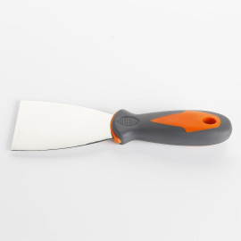 SPATULE FLEXIBLE ACIER AU CARBONE 60 MM MANCHE BIMATIÈRE ALYCO ORANGE
